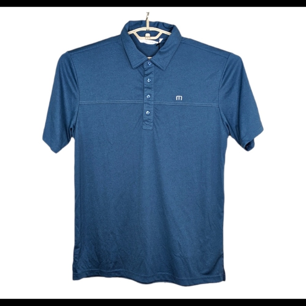 Travis Mathew Men's Player Special Golf Polo Large Short Sleeve Fox Blue NEW